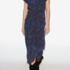 Terena Printed Silk Midi Dress