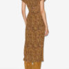 Terena Printed Silk Midi Dress