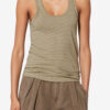 Thea Striped Cotton and Linen T-Shirt