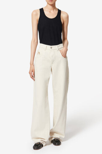 Thea Striped Linen T-Shirt