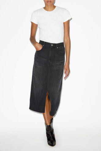 Tilauria Fine Denim Midi Skirt