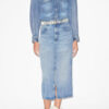 Tilauria Midi Skirt in Fine Denim