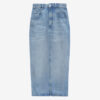 Tilauria Midi Skirt in Fine Denim