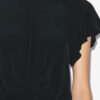 Tullya Plain-Colored Pleated Top