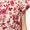 Tullya Silk Rose Print Top