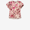 Tullya Silk Rose Print Top
