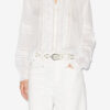 Valda Openwork Cotton Voile Shirt