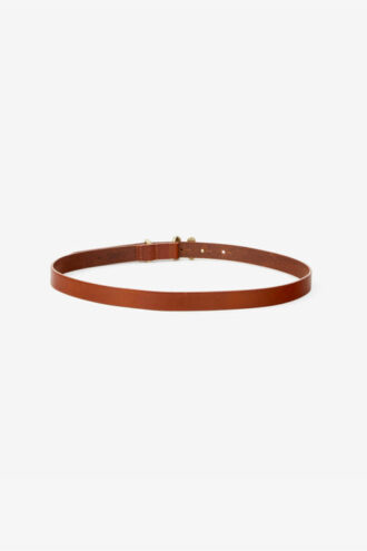 Valdez Leather Belt with a Jewel Buckle