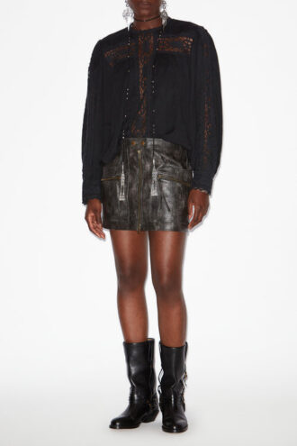 Valmira Cotton and Linen Blend Blouse