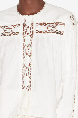 Valmira Cotton and Linen Blend Blouse