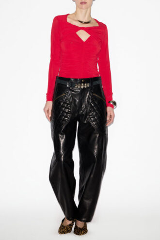 Vandalia Top in Gathered Jersey