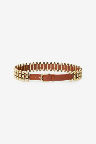 Varana Leather and Metal Belt