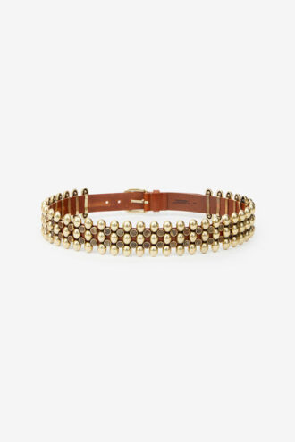 Varana Leather and Metal Belt