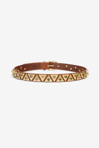 Veliana Embellished Leather Belt