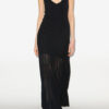 Velma Long Pleated Knit Dress