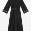 Veona Long Cotton and Linen Blend Dress