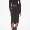 Vicky Midi Skirt in Gathered Jersey
