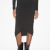 Vicky Midi Skirt in Gathered Jersey
