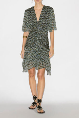 Vivienne Short Printed Muslin Dress