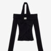 Vonda Draped Top in Plain-Colored Jersey