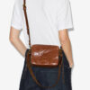 Wardy Camera Shiny Leather Bag