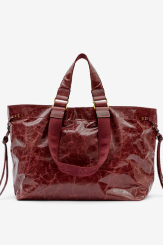Wardy Shiny Leather Tote Bag