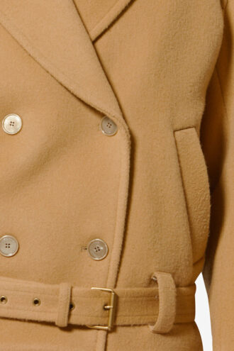 Warna Men’S Short Virgin Wool and Cashmere Coat