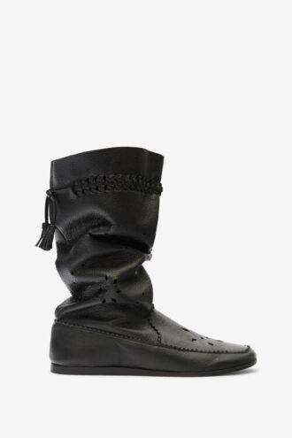 Welky Grained Leather Boots