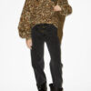 Wilda Printed Stand-Up Collar Sweatshirt