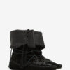 Winki Boots in Braided and Suede Leather