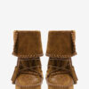 Winki Boots in Braided and Suede Leather