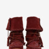 Winki Boots in Braided and Suede Leather