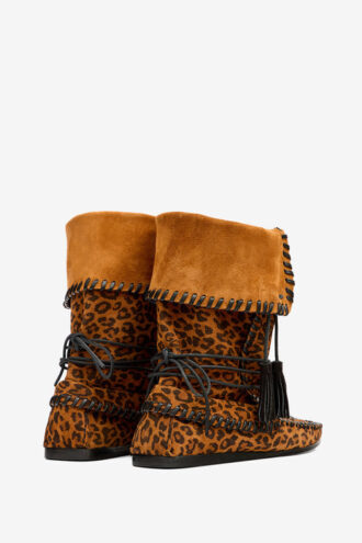 Winki Woven Suede Leather Boots