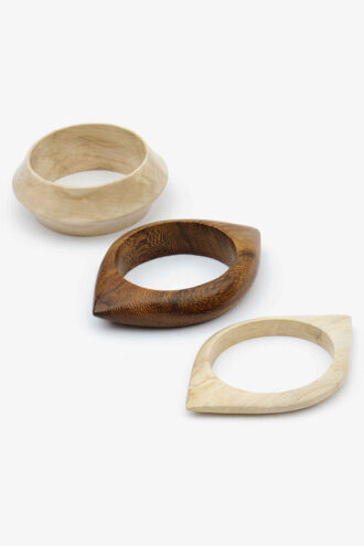 Wood Eye Bracelet Set