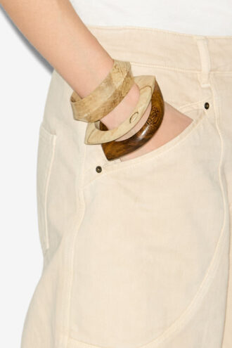 Wood Eye Bracelet Set