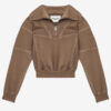 Yaele Faded Topstitched Jersey Sweatshirt