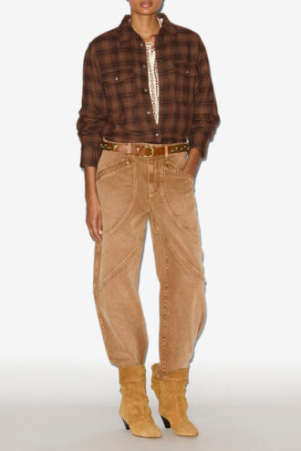 Yalisa Checkered Cotton Shirt