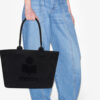 Yenky Zipped Cotton Logo Tote Bag