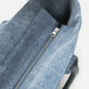 Yenky Zipped Washed Cotton Logo Tote Bag