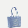 Yenky Zipped Washed Cotton Logo Tote Bag