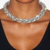 Yua Braided Rhinestone Choker