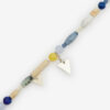 Yulian Stone, Wood, and Pendant Bracelet