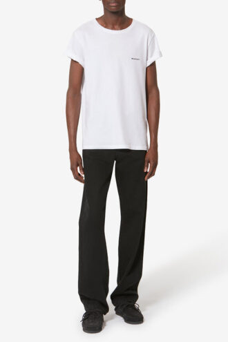 Zafferh Short-Sleeve Plain-Colored Cotton T-Shirt
