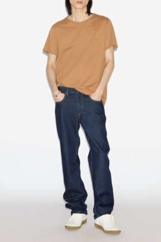 Zafferh Short-Sleeve Plain-Colored Cotton T-Shirt