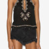 Zahara Embroidered Matka Silk Top
