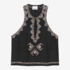 Zahara Embroidered Matka Silk Top