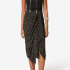 Zaine Flowing Origami Print Skirt