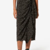 Zaine Flowing Origami Print Skirt