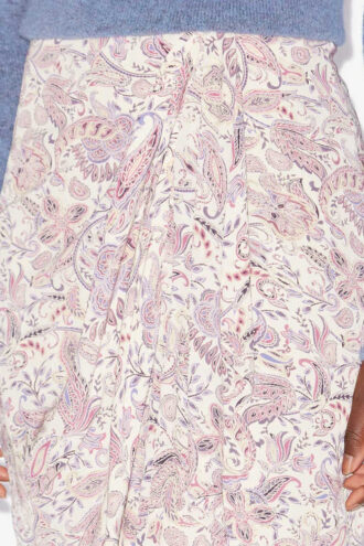 Zaine Printed Draped Skirt
