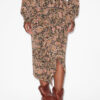 Zaine Printed Draped Skirt